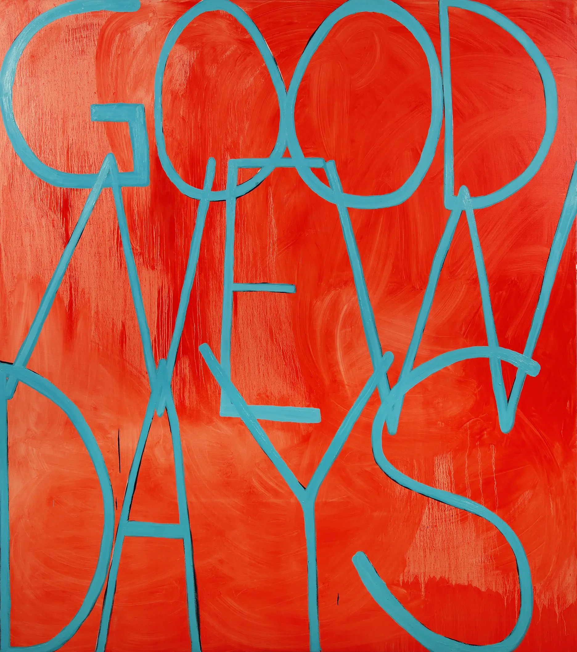 Sam Jablon Good New Days 2023 Oil on linen 228.6 x 203.2 cm